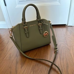Michael Kors Sage Green Medium Satchel